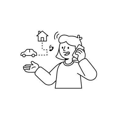 Licensed agent speaking with a caller