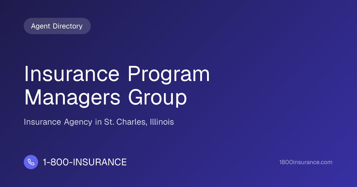 Insurance Program Managers Group | St. Charles, IL Insurance | 1-800 ...