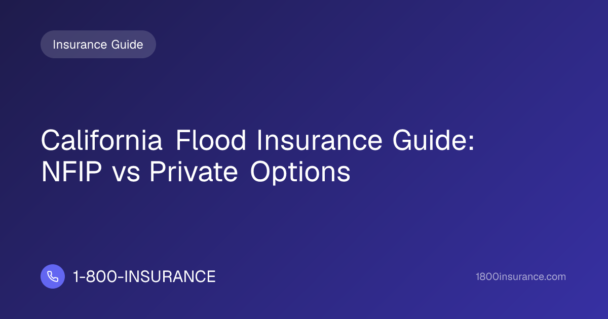 California Flood Insurance Guide: NFIP vs Private Options