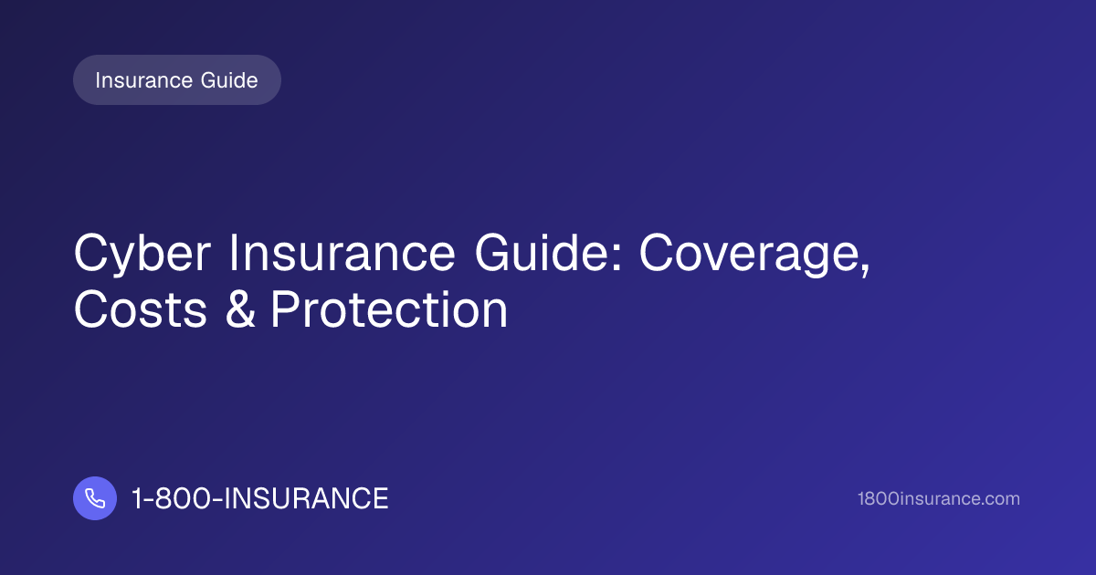 Cyber Insurance Guide: Coverage, Costs & Protection | 1-800-INSURANCE