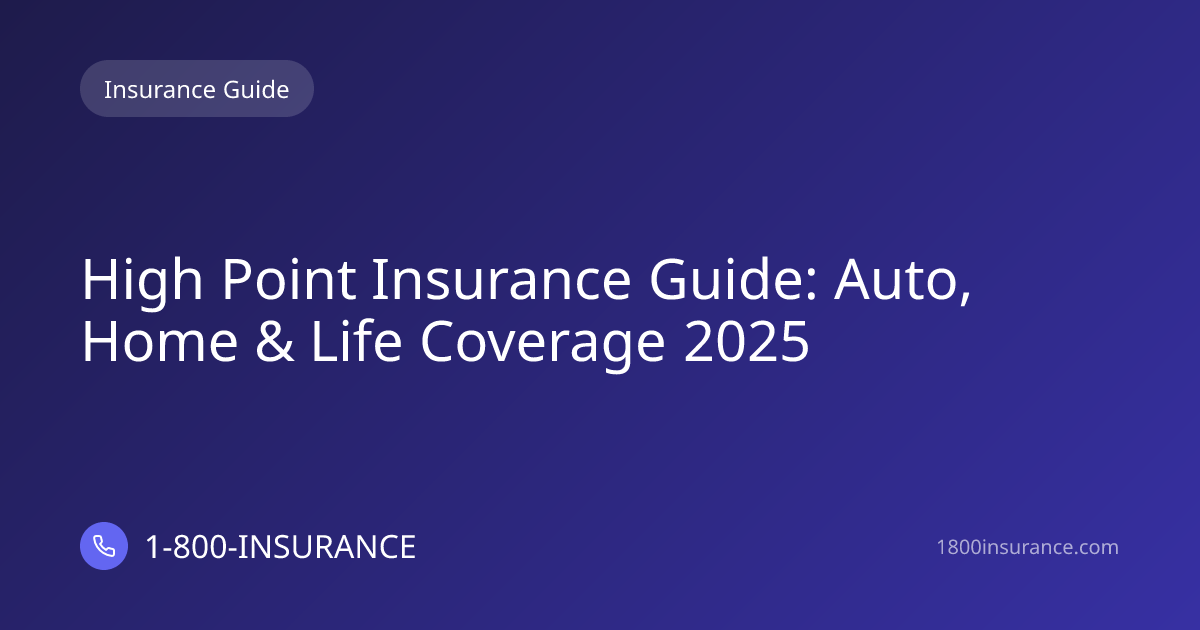 High Point Insurance Guide: Auto, Home & Life Coverage 2025