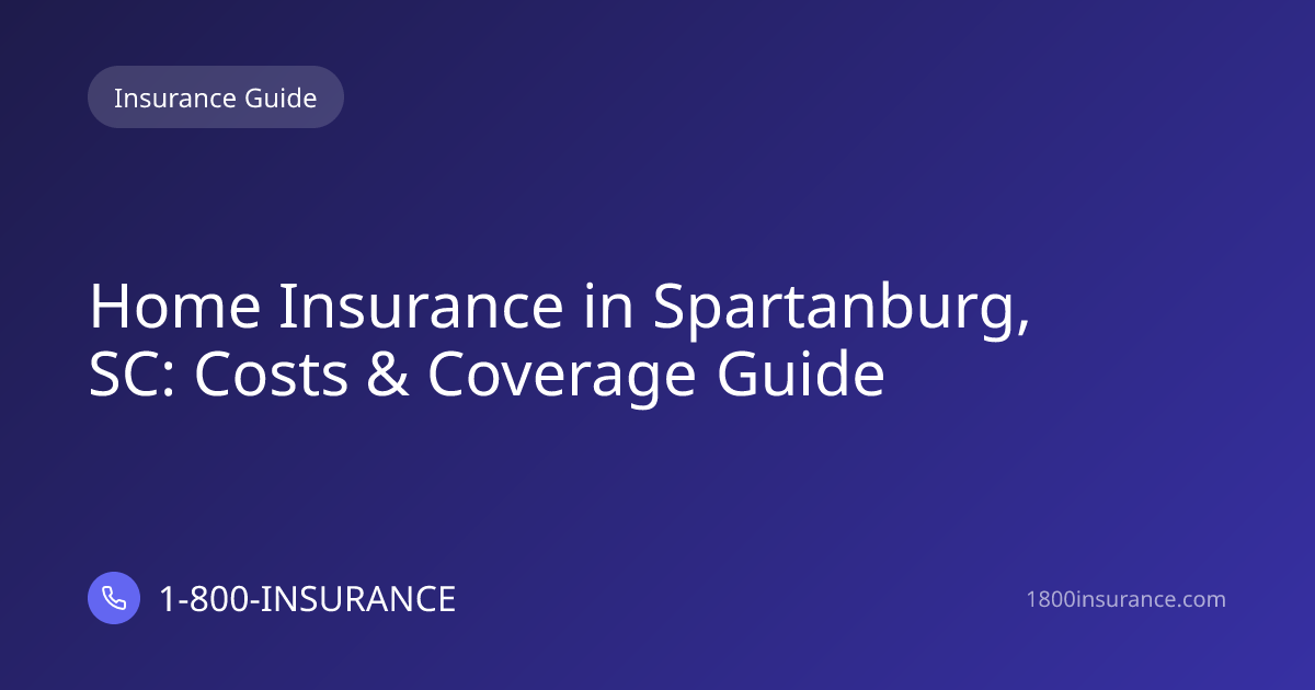 Home Insurance in Spartanburg, SC: Costs & Coverage Guide