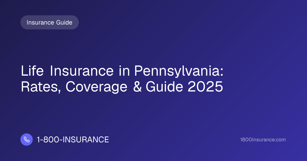 Life Insurance in Pennsylvania: Rates, Coverage & Guide 2025