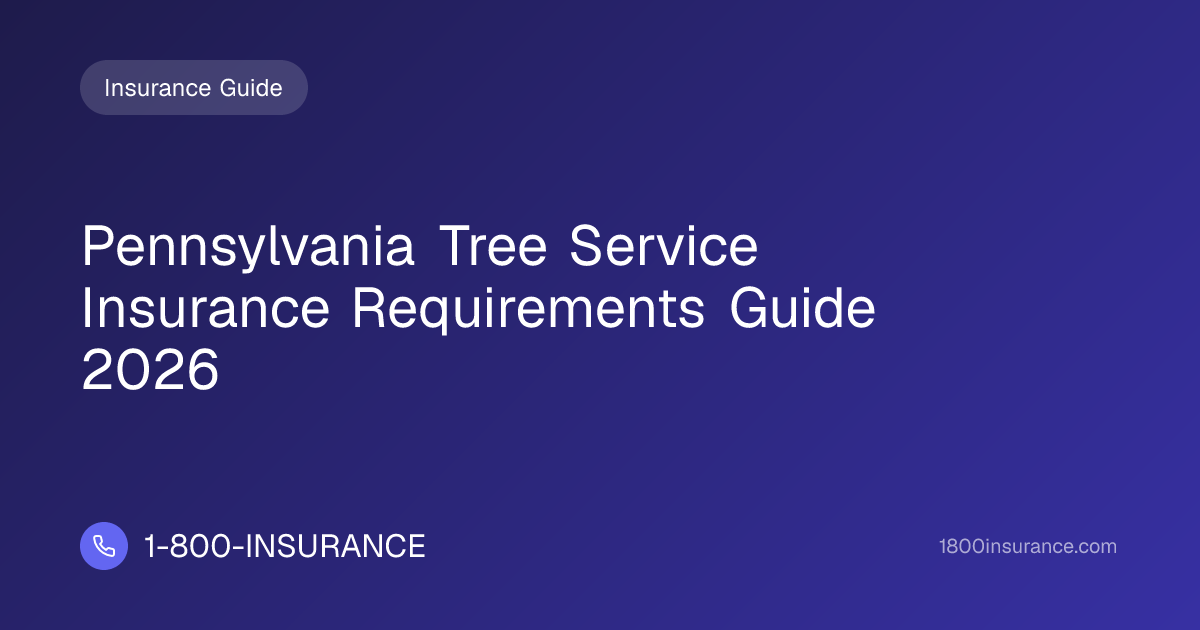 Pennsylvania Tree Service Insurance Requirements Guide 2026